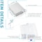 Luxrite 6 Inch Square LED Recessed Downlight 5CCT 2700K-5000K 15W 1400LM Dimmable Wet Rated ETL Baffle LR23740-1PK - alternate 7